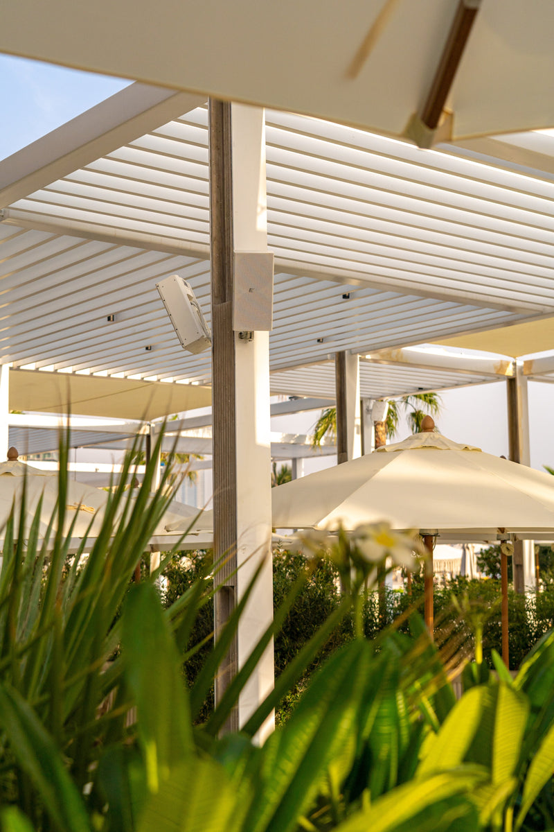 Slider image for SĀN Beach opens with K-Array and Cyclops Lighting in all-white aesthetic