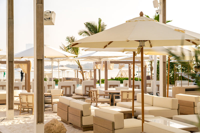 Slider image for SĀN Beach opens with K-Array and Cyclops Lighting in all-white aesthetic