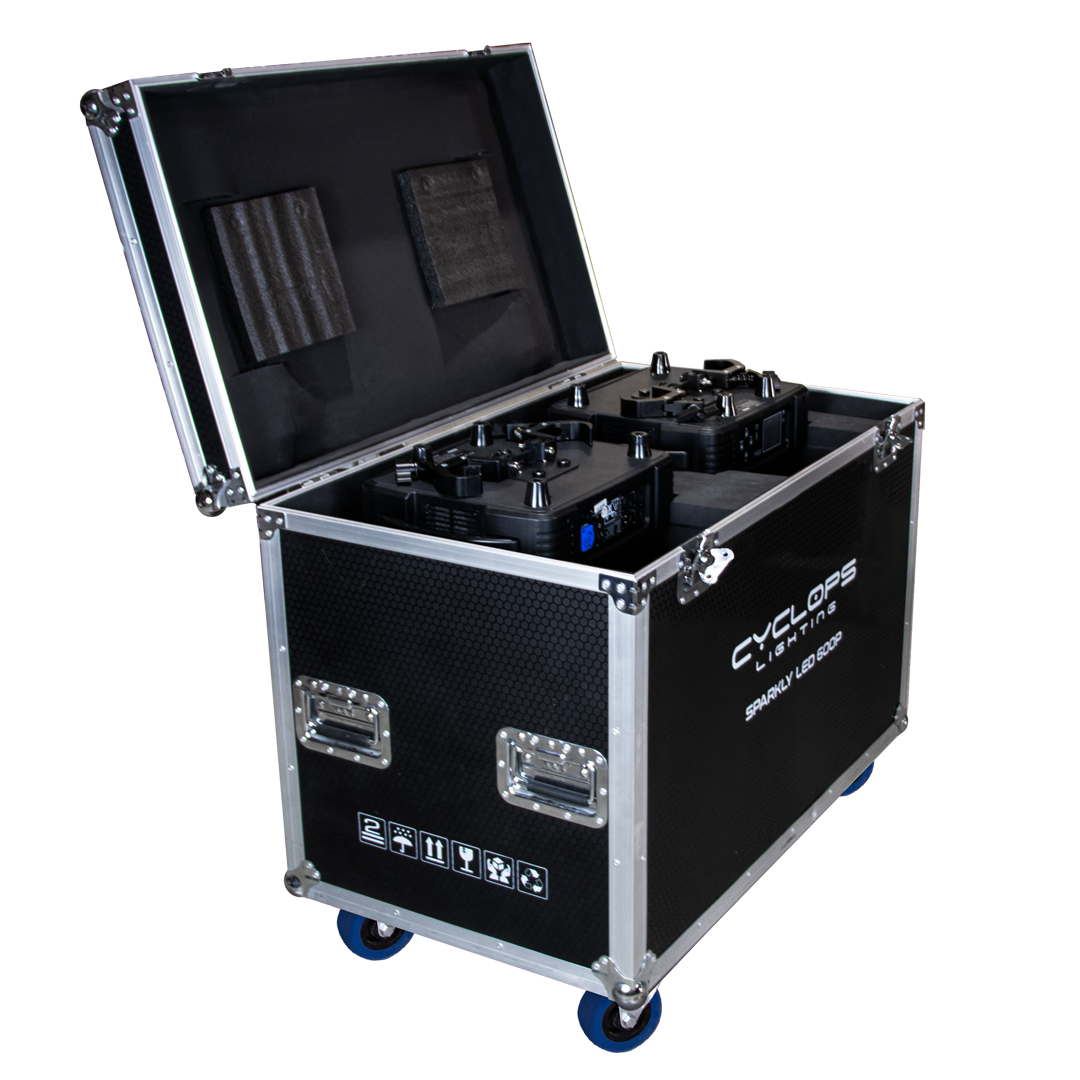 Flight Case - SPARKLY LED 600P - 2 Fixtures