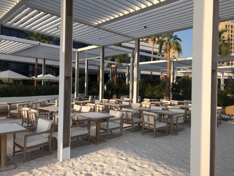 Slider image for SĀN Beach opens with K-Array and Cyclops Lighting in all-white aesthetic