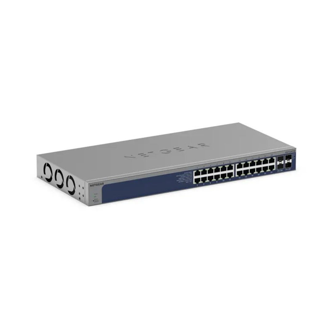 XS724TM - 24-Port 10G/Multi-Gigabit Ethernet Smart Switch with 4 10G SFP+ Ports