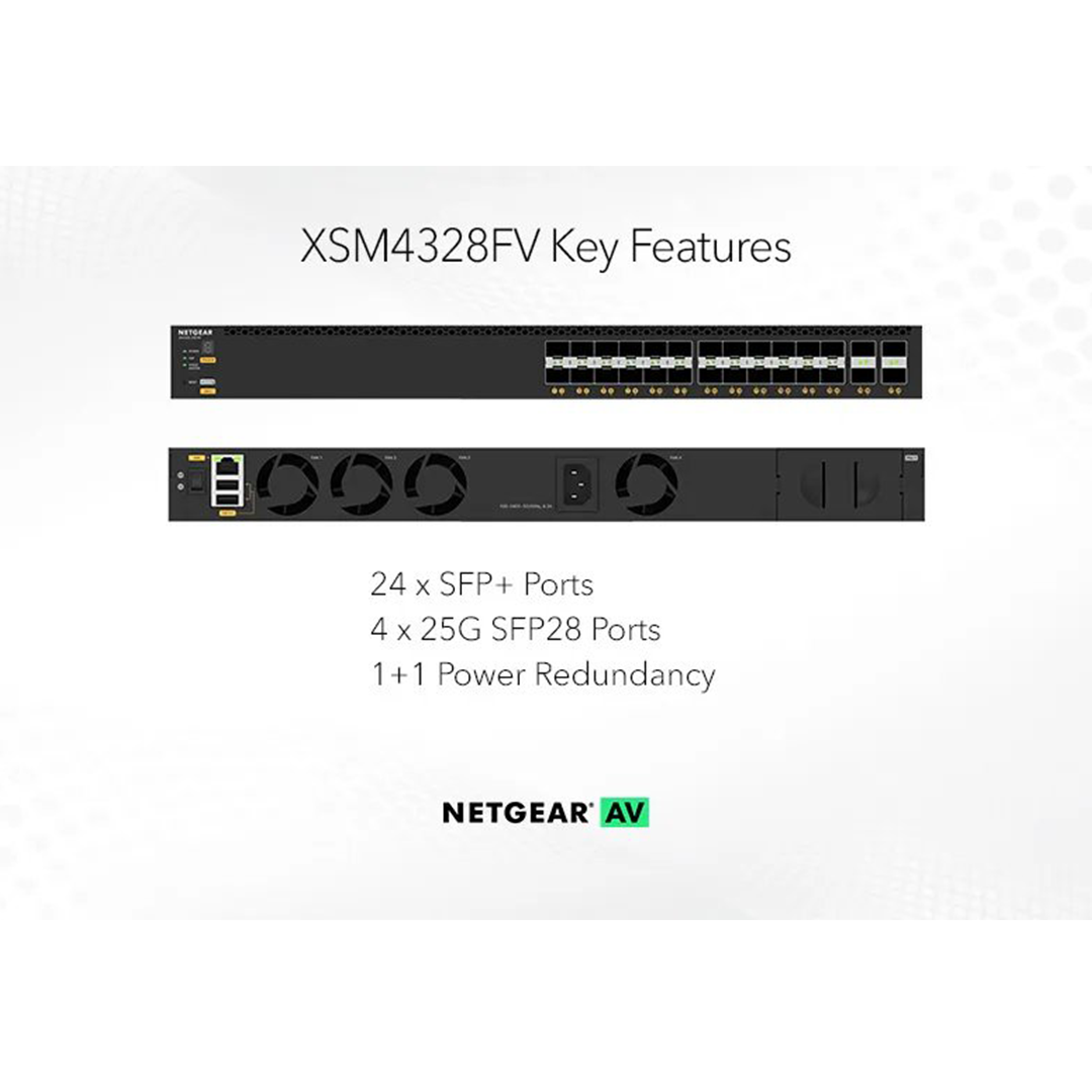 XSM4328FV - 24xSFP+ and 4xSFP28 25G Managed Switch