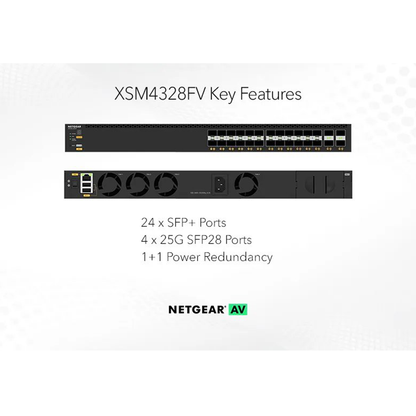 XSM4328FV - 24xSFP+ and 4xSFP28 25G Managed Switch