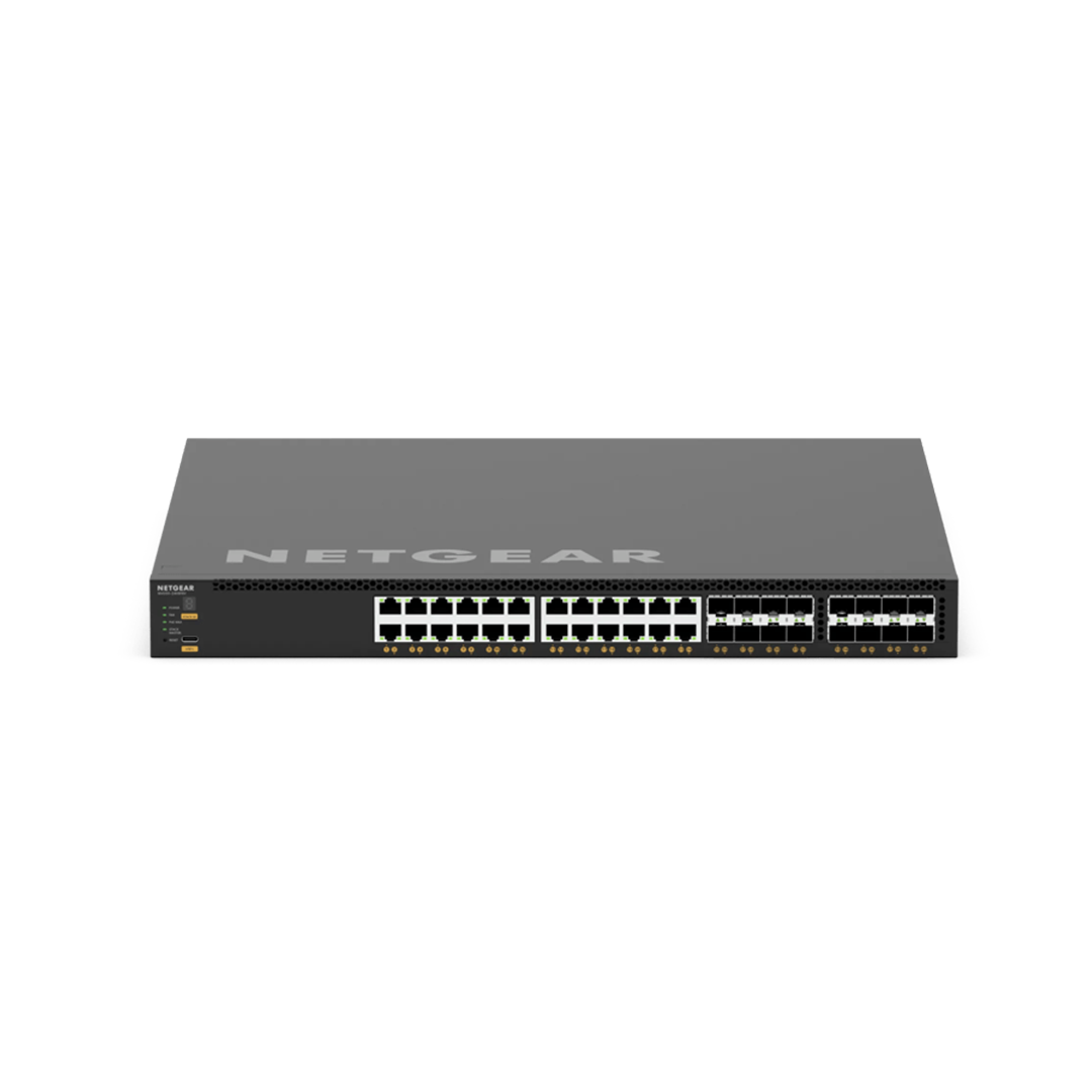 XSM4340V 24x10G/Multi-Gig PoE++ (290W base, up to 1,770W), 8xSFP+ and 8xSFP28 25G Managed Switch