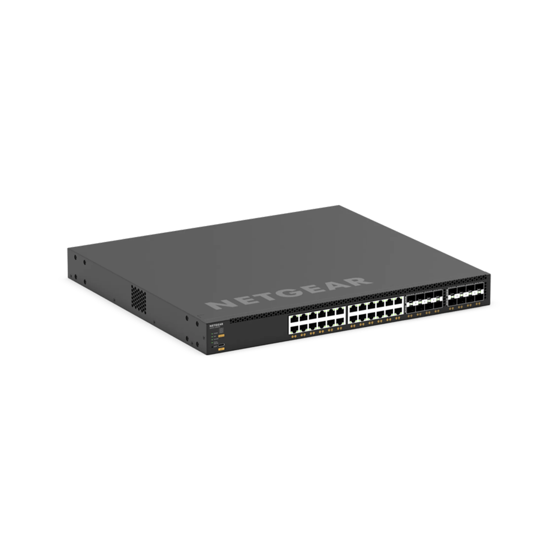 XSM4340V 24x10G/Multi-Gig PoE++ (290W base, up to 1,770W), 8xSFP+ and 8xSFP28 25G Managed Switch