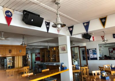 Dubai Offshore Sailing Club sound system outdoor installation with DAS Audio