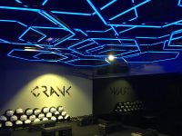 Crank Gym uplifts their members' workout experience with Madrix and Cyclops Lighting