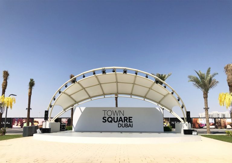 Town Square Dubai by Nshama Gets Full Audio and Lighting Solution for
