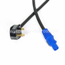 Power Cable 13A UK Type Male to PowerCon Blue 1 1