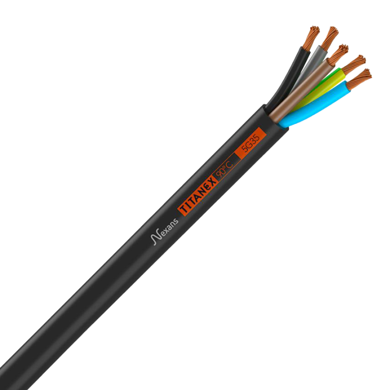 H07RN-F TITANEX 5G35 - Industrial Flexible Rubber Cable, 5 core x 35mm2