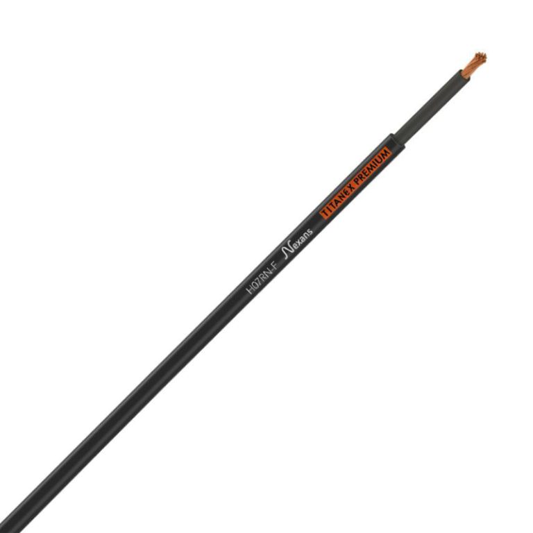 H07RN-F TITANEX 1G120 - Industrial Flexible Rubber Cable, 1 Core x 120mm2