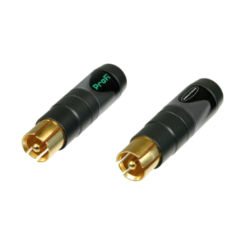 NF2C/2B - PHONO CABLE CONN. 2PCS. BLACK