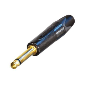 NP2X-B - 1/4'' PLUG 2POLE W/GOLD CONTACTS